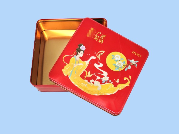 四個裝月餅鐵罐定制
